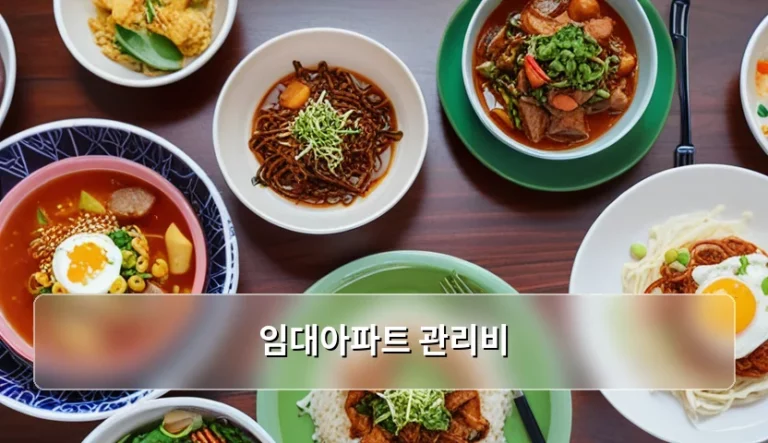임대아파트 관리비 항목 확인과 지출 절약 가이드