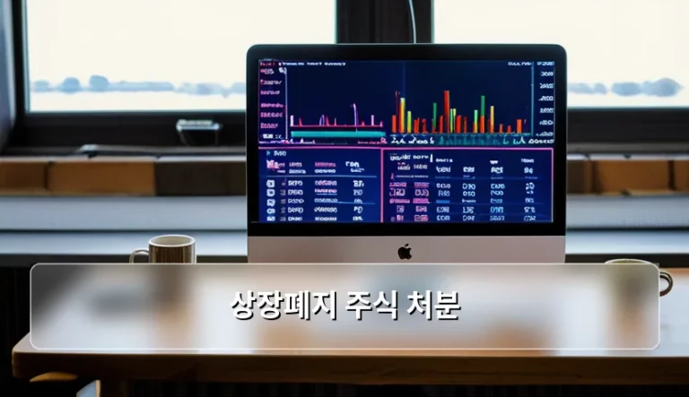 상장폐지 주식 처분 방법과 세금 공제 가이드